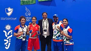 X/@BFI_official : India’s Khushi Chand and Ahaana Sharma struck gold in the boxing finals at the Asian Youth Games 2025.