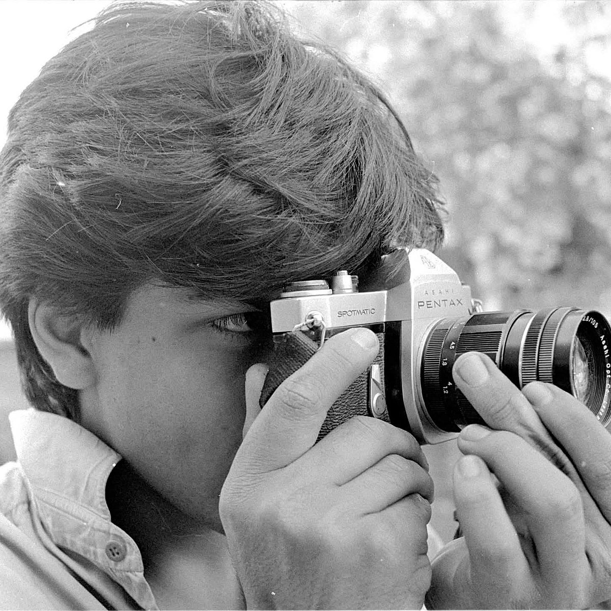Shah Rukh Khan with a camera