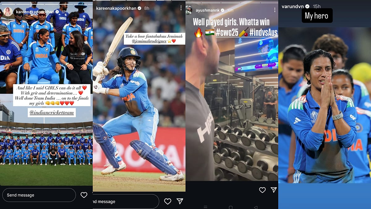 Celebs react to Women cricket teams win against Australia