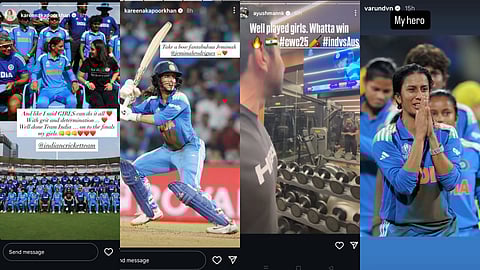 Celebs react to Women cricket team's win against Australia