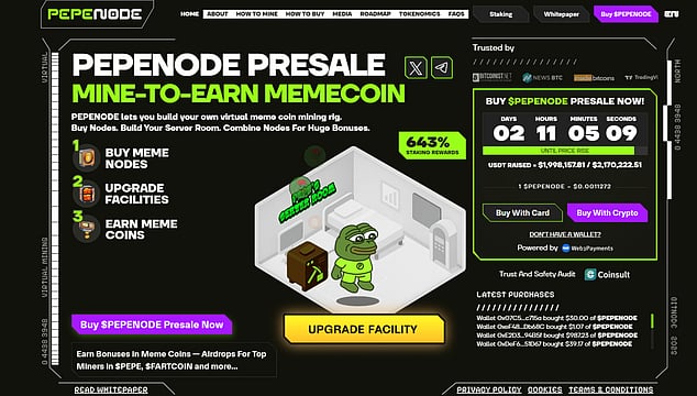Early Investors Highlight Pepenode As The Next Crypto To Explode