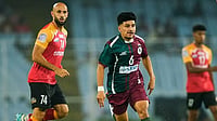 Mohun Bagan Vs East Bengal Live Streaming, AIFF Super Cup 2025: When, Where To Watch Kolkata Derby | Photo: Instagram/mohunbagansg : Mohun Bagan's Anirudh Thapa and East Bengal's Mohammed Rashid in action during the IFA Shield 2025 match on October 18, 2025.