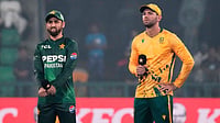 Pakistan Vs South Africa LIVE Score, 2nd T20I: Proteas In Disarray As PAK Chip Away In Lahore | RSA 98/8 (17 Overs) AP/K.M. Chaudary : Pakistan's Salman Ali Agha, left, and South Africa's Donovan Ferreira stand for coin toss before start of the second T20 cricket match.