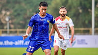 Dempo SC 1-0 Chennaiyin FC LIVE Score, AIFF Super Cup 2025: Shubham Gives Unbeaten Eagles Lead Against Marina Machans | Photo: X/ChennaiyinFC : Chennaiyin FC's Lalrinliana Hnamte in action during the AIFF Super Cup 2025 match against East Bengal on October 28, 2025.