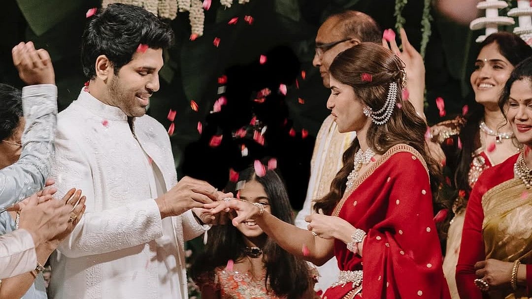 Instagram/Allu Sirish : Allu Sirish gets engaged to girlfriend Nayanika in an intimate ceremony