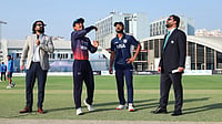 Nepal Vs USA Toss Update, ICC Cricket World Cup League Two: NEP Batting First In Dubai - Check Playing XIs Photo: X/CricketNep : Rohit Paudel spins the coin before the start of the Nepal vs USA, ICC Cricket World Cup League 2 match in Dubai.