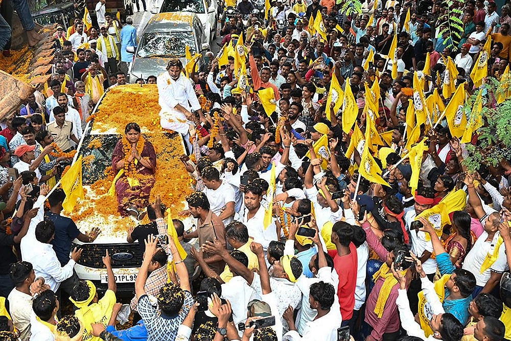 Prashant Kishor campaigns for Bihar poll