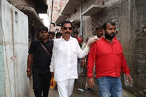 |Photo: Ranjan Rahi : Anant Kumar Singh, also known as Chhote Sarkar, is an Indian politician and a former MLA from the Mokama assembly constituency of Bihar.