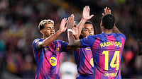 Barcelona 3-1 Elche, La Liga 2025-26: Marcus Rashford Scores As Blaugrana Bounce Back From Clasico Defeat Barcelona celebrate their goal against Elche