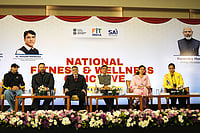 | Photo Credit: SAI : Harbhajan Singh, Rohit Shetty, Union Sports Secretary Sh. Hari Ranjan Rao, Union Minister for Youth Affairs & Sports Dr. Mansukh Mandaviya, Union Minister of State for Youth Affairs & Sports Smt. Raksha Nikhil Khadse and Saina Nehwal