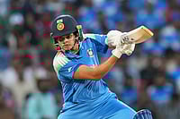 AP photo : Shafali Verma plays a shot during the ICC Women's Cricket World Cup final between India and South Africa in Navi Mumbai.