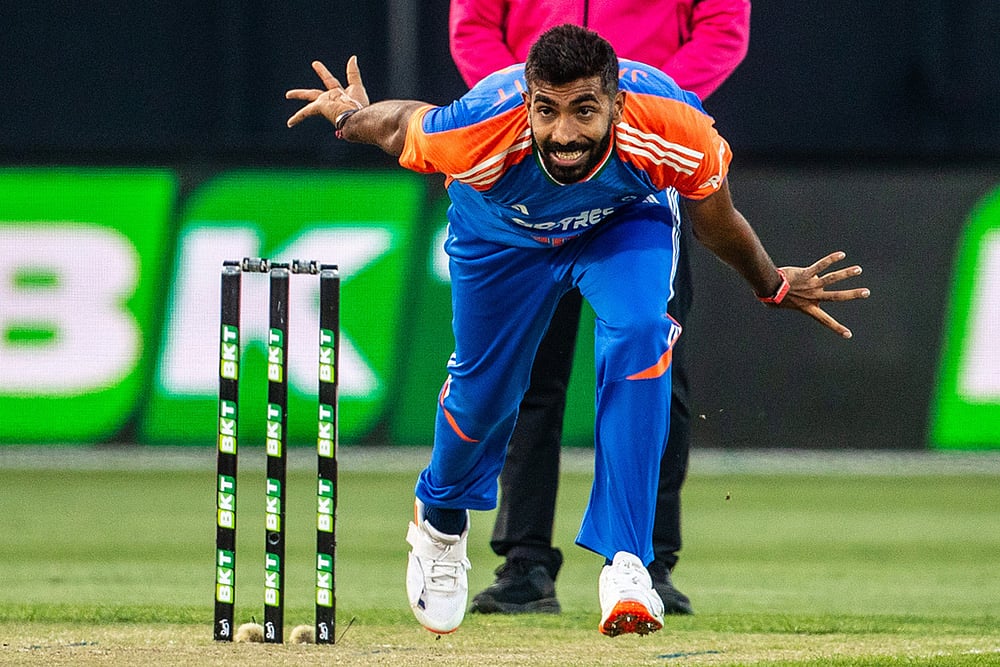 Indias tour of Australia IND vs AUS 3rd T20 cricket photos_Jasprit Bumrah