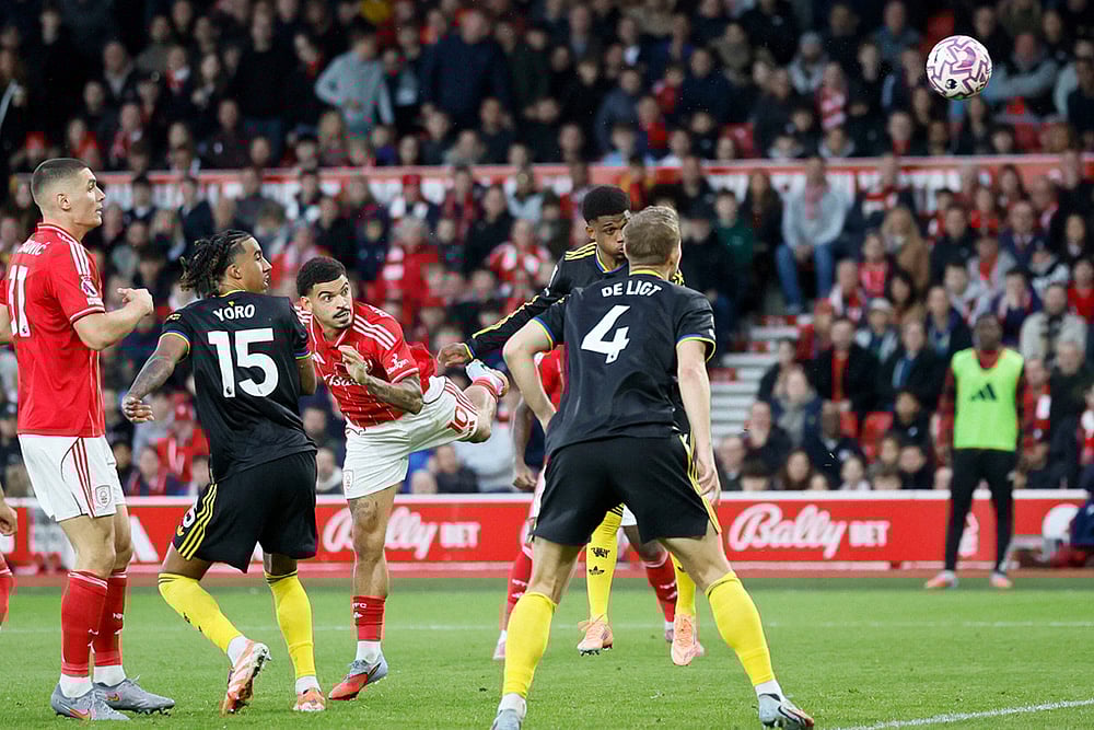 English Premier League 2025-26 Nottingham Forest vs Manchester United Soccer_Morgan Gibbs-White