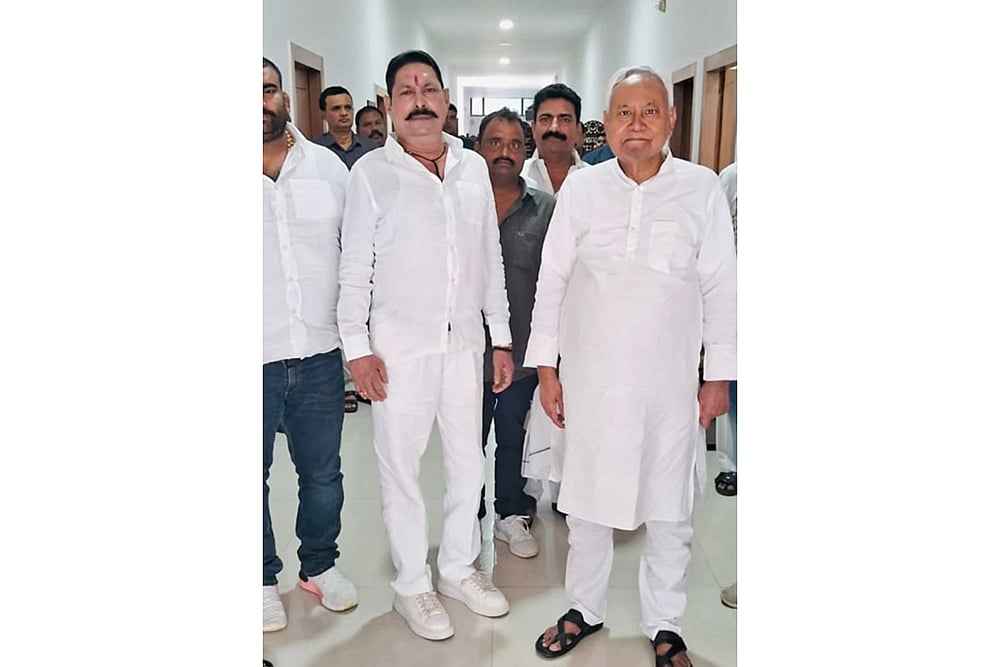 Anant Singh with Nitish kumar