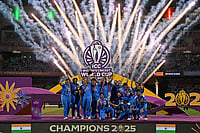 India Vs South Africa, ICC Women's World Cup 2025 Final Highlights: Harmanpreet Kaur's IND-W Crowned World Champions! X/ICC : India lifting the ICC Women's World Cup 2025 trophy