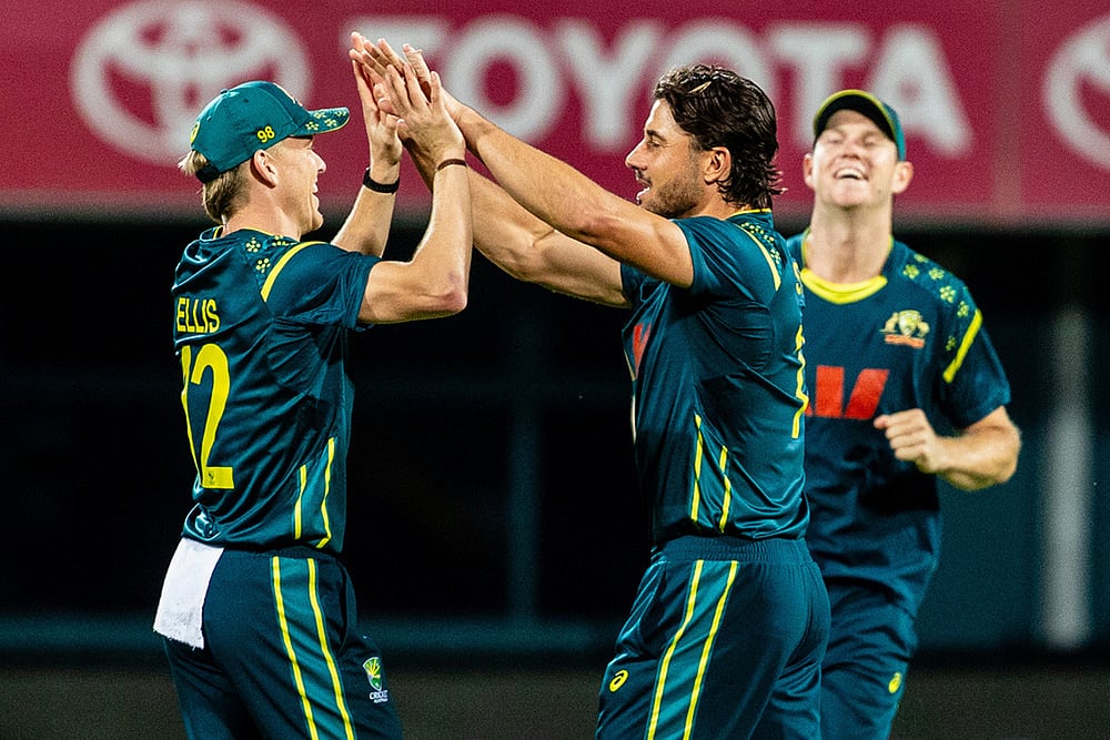 Indias tour of Australia IND vs AUS 3rd T20 cricket photos_Nathan Ellis