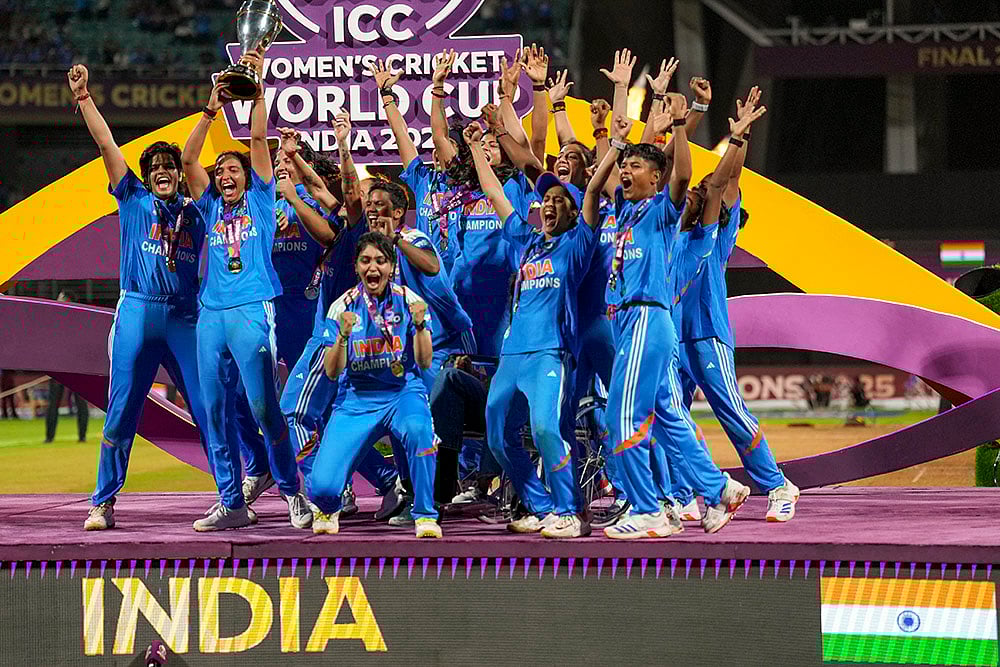 Indian cricket team wins ICC Womens World Cup 2025 photo_ndia’s players celebrate 