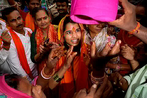 With Maithili Thakur, the party is trying to build an emotional connect with voters, presenting her as ‘Mithila ki beti’
