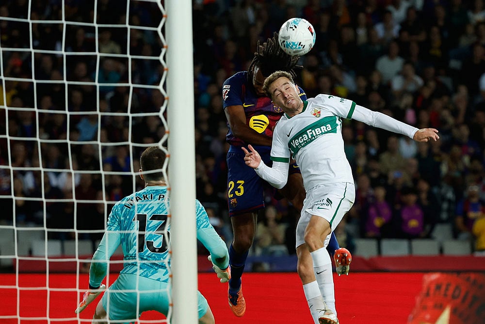 Spain La Liga Soccer Match: FC Barcelona vs Elche CF