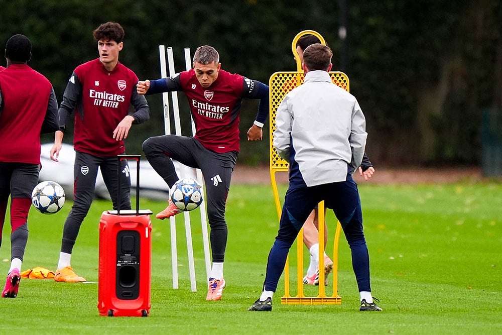 Arsenal training session