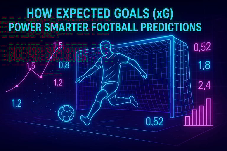 Football predictions using stats like expected goals (xG)