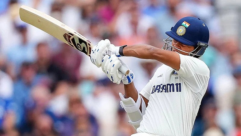 File photo of Yashasvi Jaiswal batting in the fifth Test between India and England. - AP