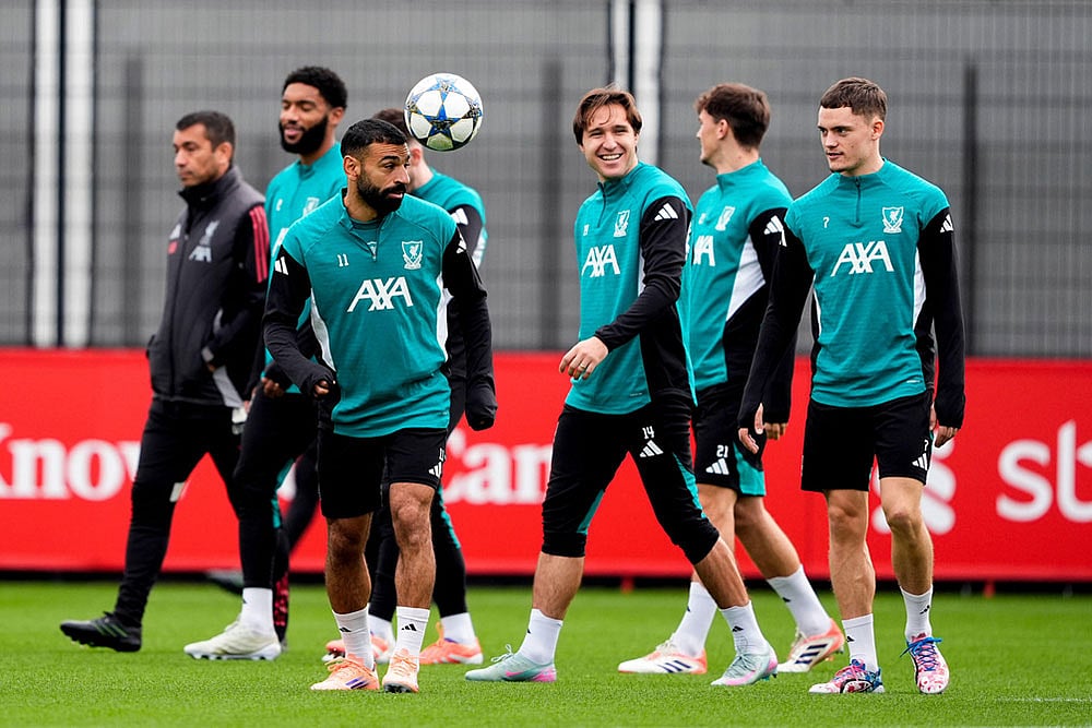 Liverpool training session