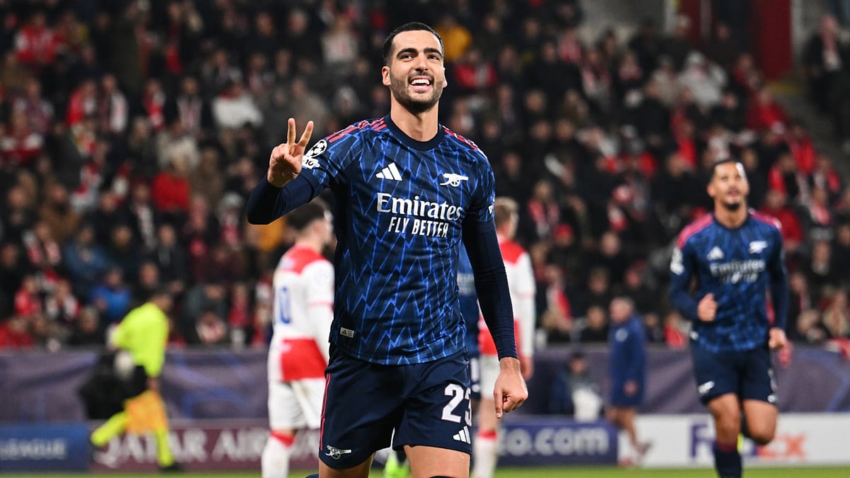 Mikel Merino scored twice for Arsenal - null