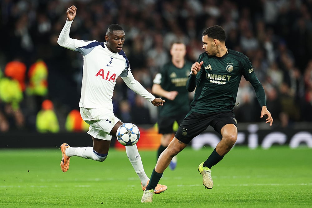 UEFA champions League 2025-26 soccer Tottenham vs FC Copenhagen_Kolo Muani