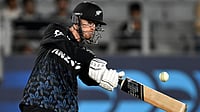 New Zealand Vs West Indies Match Report, 1st T20I: Mitchell Santner’s Heroics Fall Short As WI Beat Kiwis By Seven Runs Andrew Cornaga/Photosport via AP : New Zealand's Mitchell Santner bats during the T20 cricket international between New Zealand and the West Indies in Auckland, New Zealand, Wednesday, Nov. 5, 2025