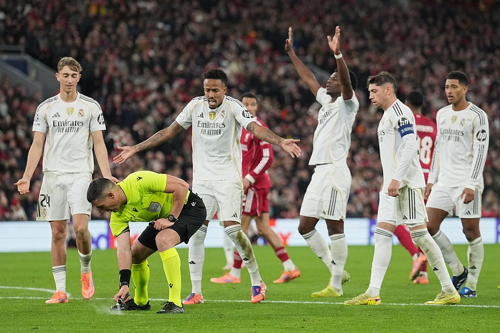 UEFA champions League 2025-26 soccer Liverpool vs Real Madrid pics