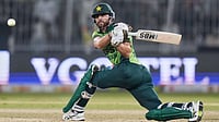 Pakistan Vs South Africa LIVE Score, 2nd ODI: Pretorius, De Kock Open For Proteas In 270-Run Chase | SA 16/0 (3) | Photo: AP/Anjum Naveed : Pakistan's Salman Ali Agha plays a shot during the second one day international cricket match between Pakistan and South Africa, in Faisalabad, Pakistan, Thursday, Nov. 6, 2025.