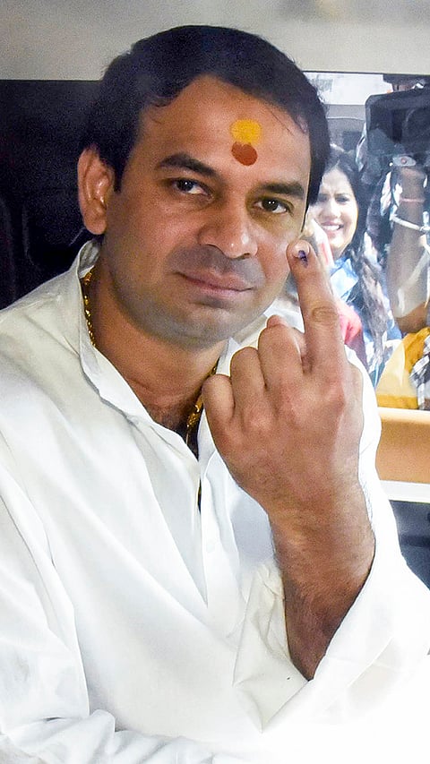 Bihar Elections: Tej Pratap Yadav casts vote