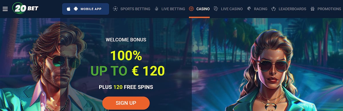 20Bet Home Page