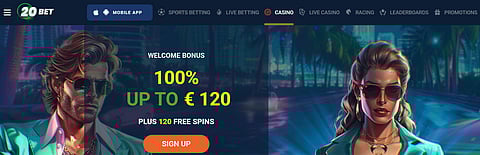 20Bet Home Page
