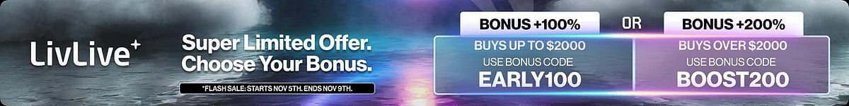 LivLive presale ad banner