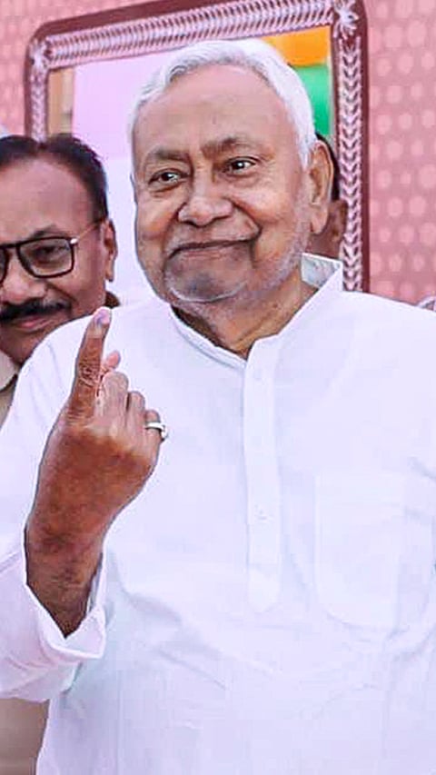 Bihar Elections: Nitish Kumar casts vote
