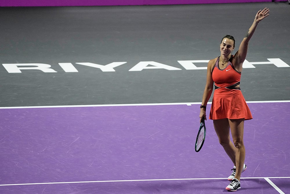 Saudi Arabia Tennis WTA Finals-Aryna Sabalenka