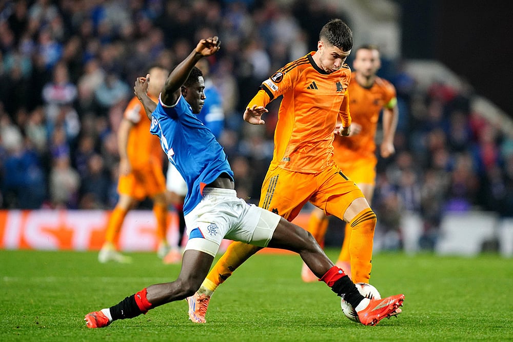 Europa League-Rangers Vs Roma-Rangers Nasser Djiga
