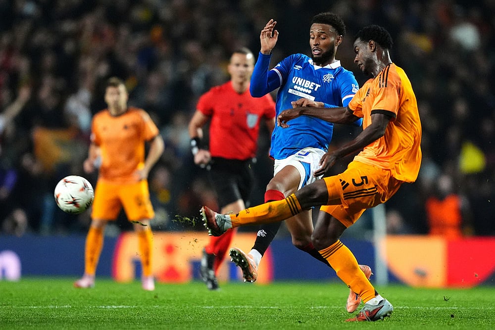 Europa League-Rangers Vs Roma-Rangers Youssef Chermiti