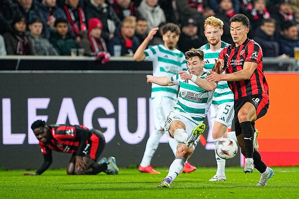 Europa League-FC Midtjylland vs Celtic FC-Celtics Kieran Tierney