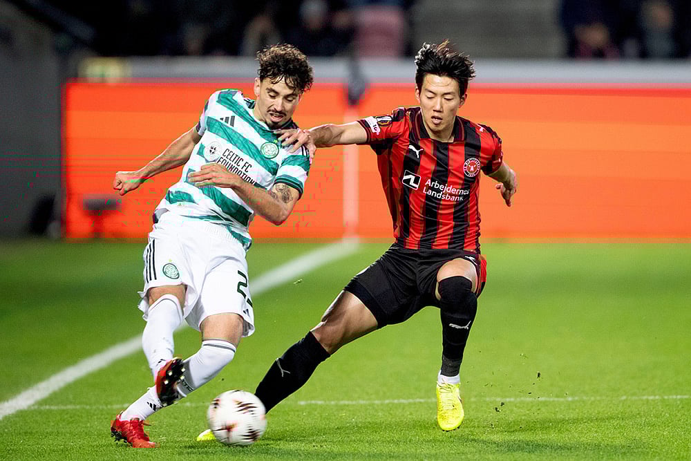 Europa League-FC Midtjylland vs Celtic FC-Celtics Sebastian Tounekti