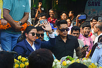 Richa Ghosh Honoured With Prestigious Banga Bhushan, DSP Post Along With Rs 34-Lakh Reward By Mamata Banerjee, CAB | Photo: PTI : Richa Ghosh, member of the Women's ODI World Cup 2025-winning Indian cricket team, arrives in her hometown, Siliguri, West Bengal.