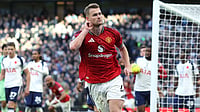 Tottenham 2-2 Man United, Premier League: De Ligt Salvages Point For Red Devils With Late Equaliser Matthijs de Ligt celebrates his late equaliser