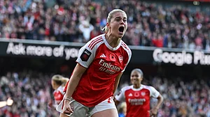 Alessia Russo celebrates her equaliser