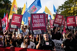 Lisbon Protest Labour Reforms