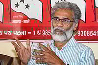 Bihar Election Results: Dipankar Bhattacharya Labels Outcome 'Abnormal' Due To Three 'Experiments' | Photo: PTI : CPI (ML) General Secretary Dipankar Bhattacharya addresses a press conference, in Patna.