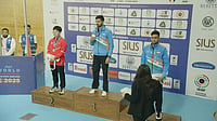 Samrat Rana Becomes 10m Air Pistol World Champion; Varun Tomar Claims Bronze ISSF YouTube channel : India's Samrat Rana (centre) and Varun Tomar (right) at the podium with their medals from the men's 10m air pistol final of the ISSF World Championships.