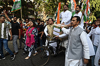 Violence Erupts At Bengal Congress Headquarters Over Candidate Selection | Photo: PTI : The protestors claimed that Zayed Hossain had earlier been assured the ticket for the seat, but was later denied. (representative image)
