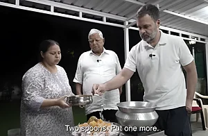 X : Rahul Lalu preparing mutton